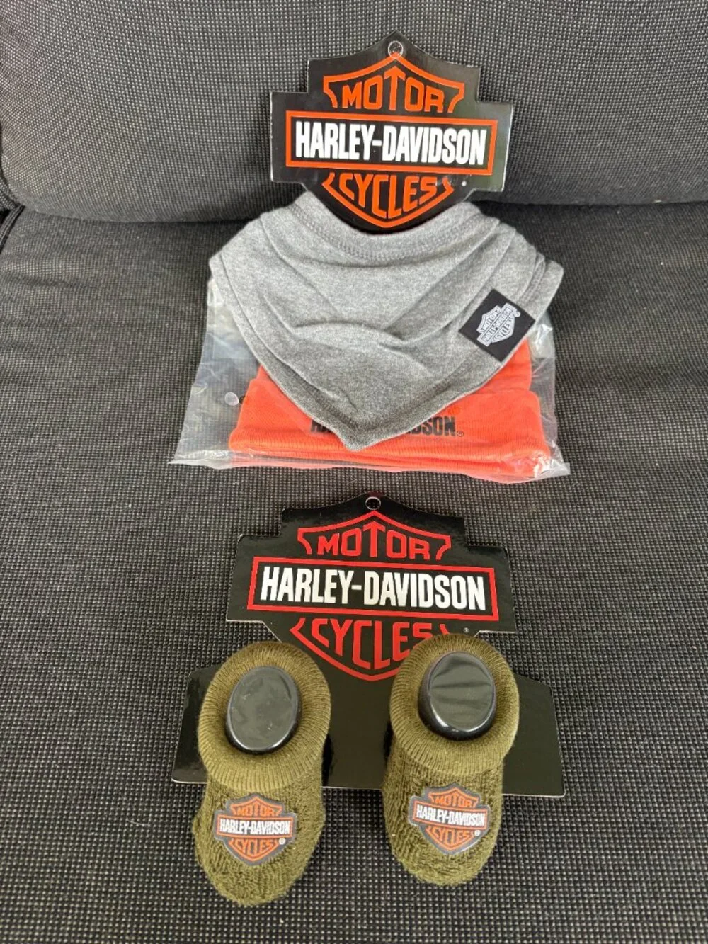 HARLEY DAVIDSON BOYS NEWBOERN GIFT SET